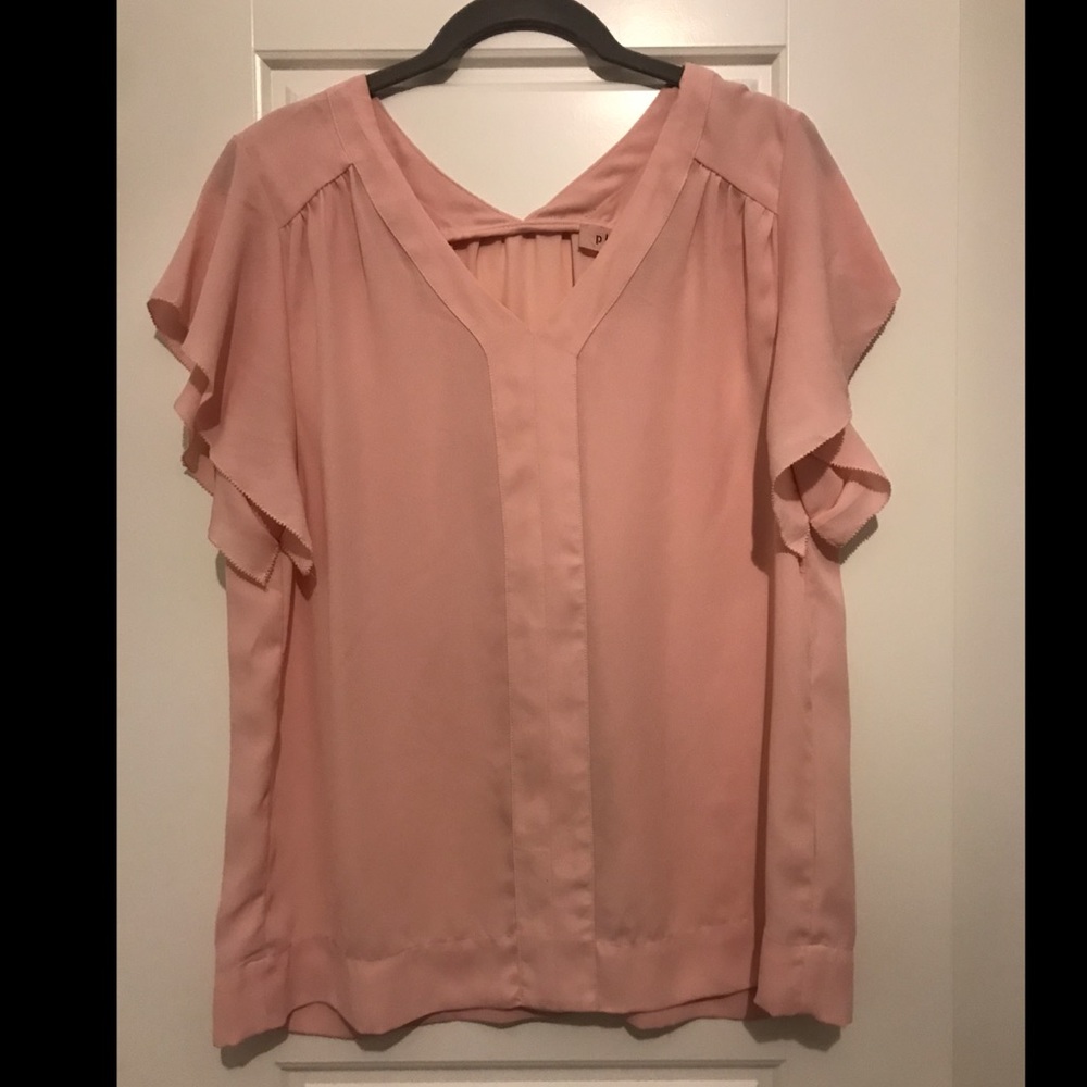 Philosophy Pink Blouse, ruffles